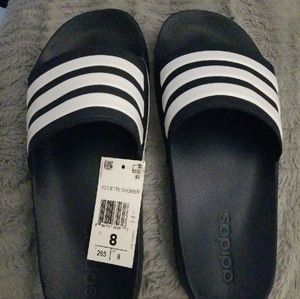 Adidas Adilette Blue & White Slides Mens 8